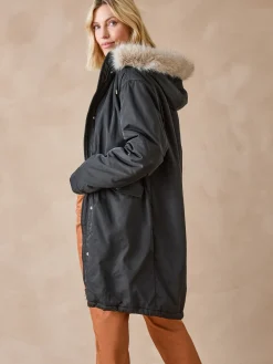 Online Parka longue intérieur matelassé Femme Manteau, Parka