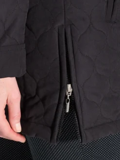 Outlet Parka matelassée courte en microfibre Femme Manteau, Parka