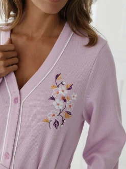 Outlet Peignoir en maille nid d'abeille Peignoir, Robe De Chambre