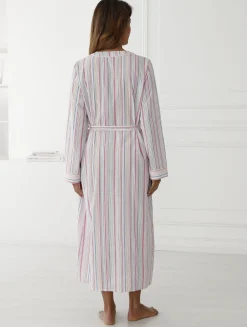 Best Peignoir forme kimono en seersucker Peignoir, Robe De Chambre