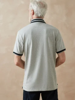 Hot Polo en maille chinée Homme T-Shirt, Polo