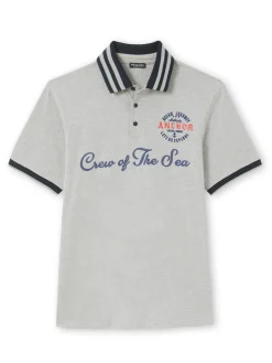 Hot Polo en maille chinée Homme T-Shirt, Polo