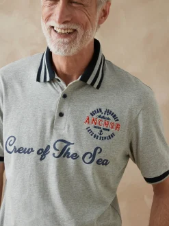 Hot Polo en maille chinée Homme T-Shirt, Polo