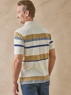 Outlet Polo rayé en maille piquée Homme T-Shirt, Polo