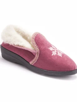 Best Poulaines fourrées laine majoritaire Femme Pantoufles, Chaussons