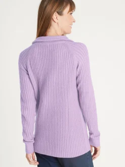 New Pull à col camionneur zippé Femme Pull