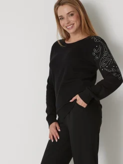 Best Pull avec strass Femme Pull