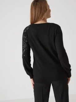 Best Pull avec strass Femme Pull