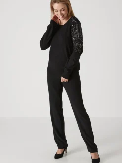 Best Pull avec strass Femme Pull