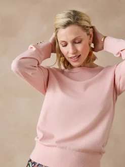 Best Pull boutons-bijoux aux manches Femme Pull