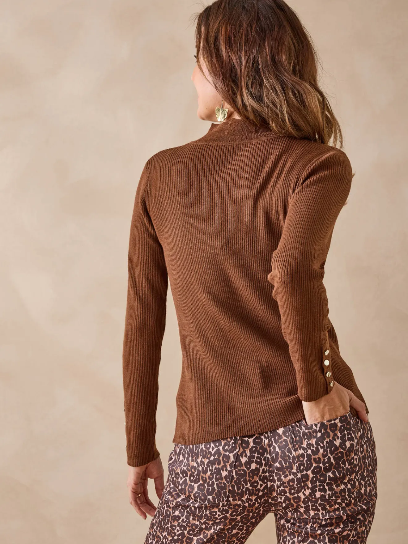 Discount Pull col montant avec laine Femme Pull