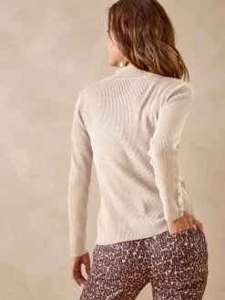 Discount Pull col montant avec laine Femme Pull