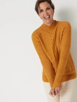 New Pull col montant en jersey envers Femme Pull