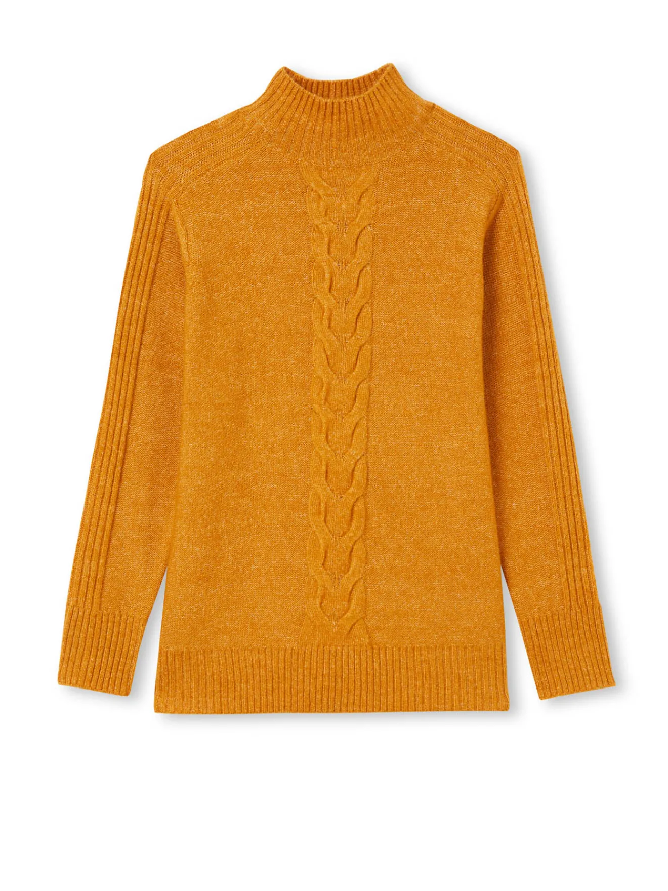 New Pull col montant en jersey envers Femme Pull