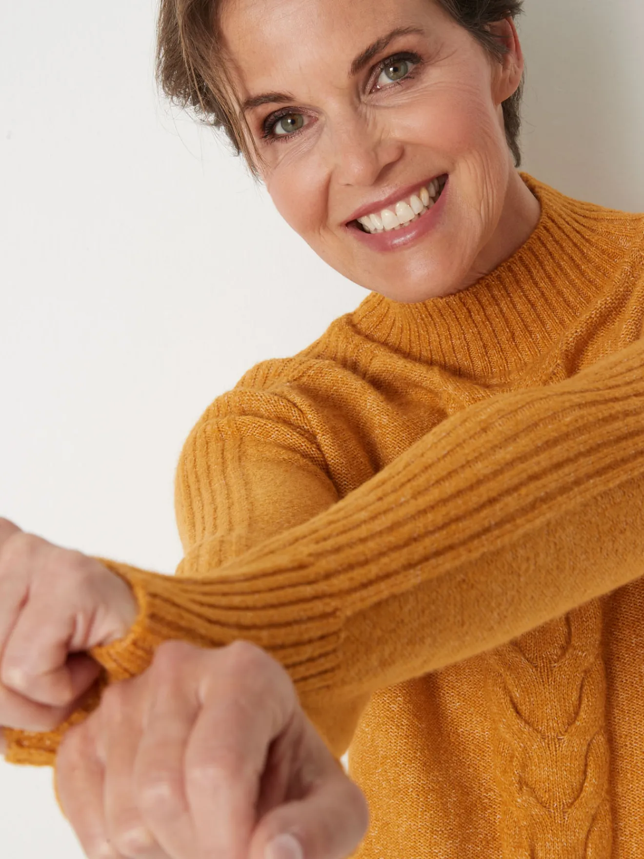 New Pull col montant en jersey envers Femme Pull