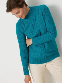 Best Pull col montant en jersey envers Femme Pull