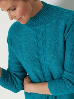 Best Pull col montant en jersey envers Femme Pull