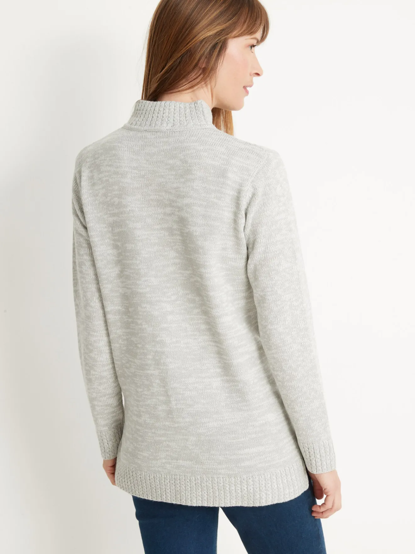 Discount Pull col montant maille torsadée Femme Pull