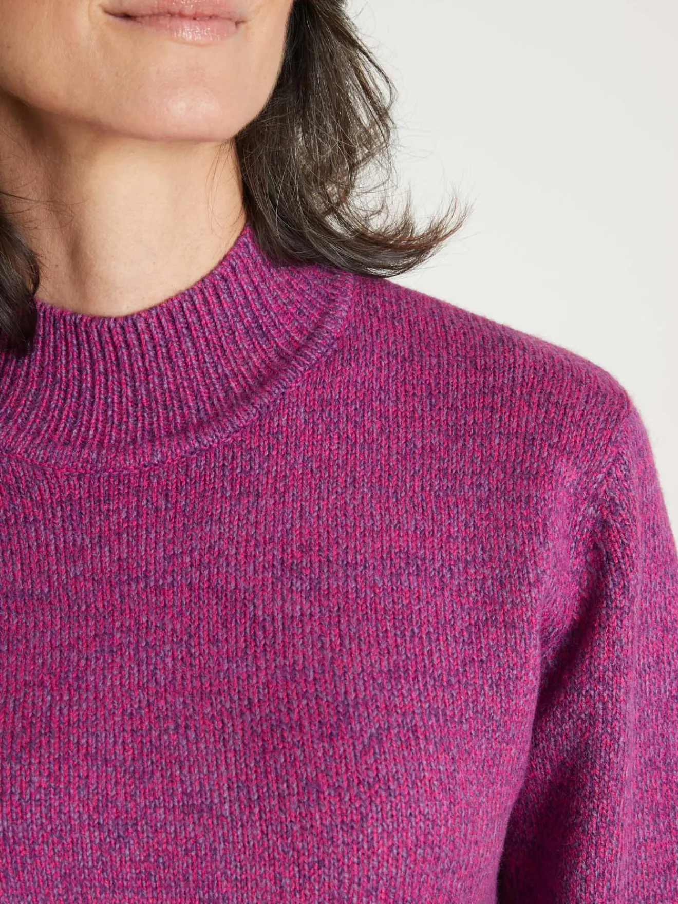 Best Pull col montant manches longues Femme Pull