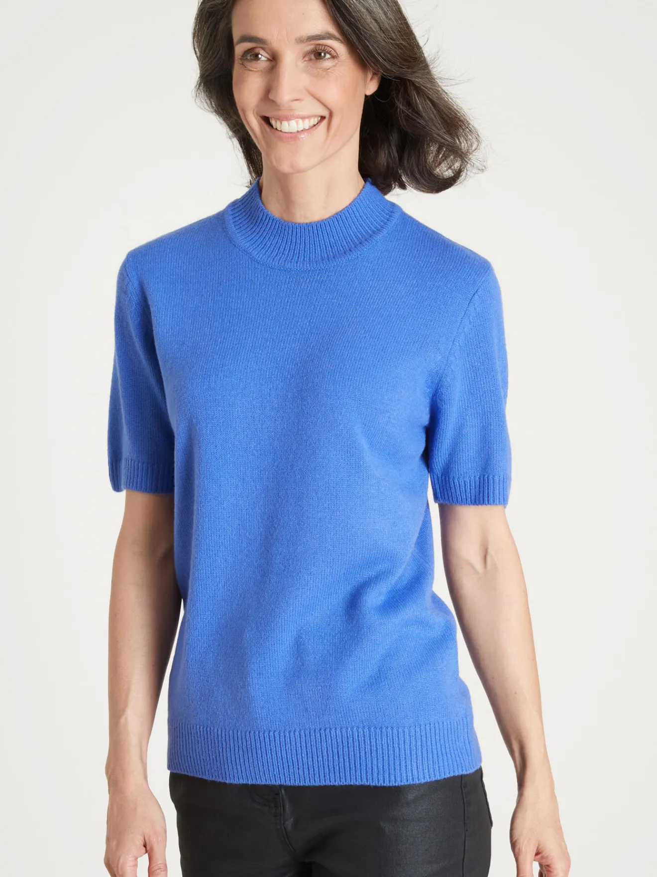 Best Pull col montant manches courtes Femme Pull