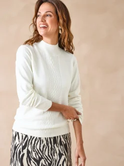 Best Pull col montant torsadé Femme Pull