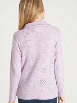 Clearance Pull col montant zippé Femme Pull