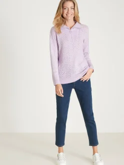 Clearance Pull col montant zippé Femme Pull