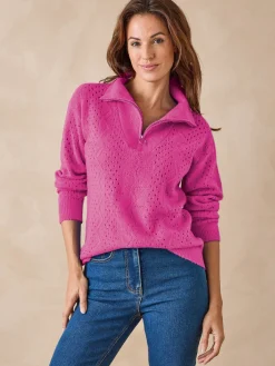 Best Pull col montant zippé Femme Pull