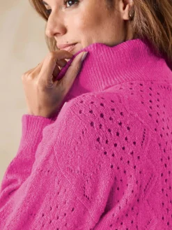 Best Pull col montant zippé Femme Pull