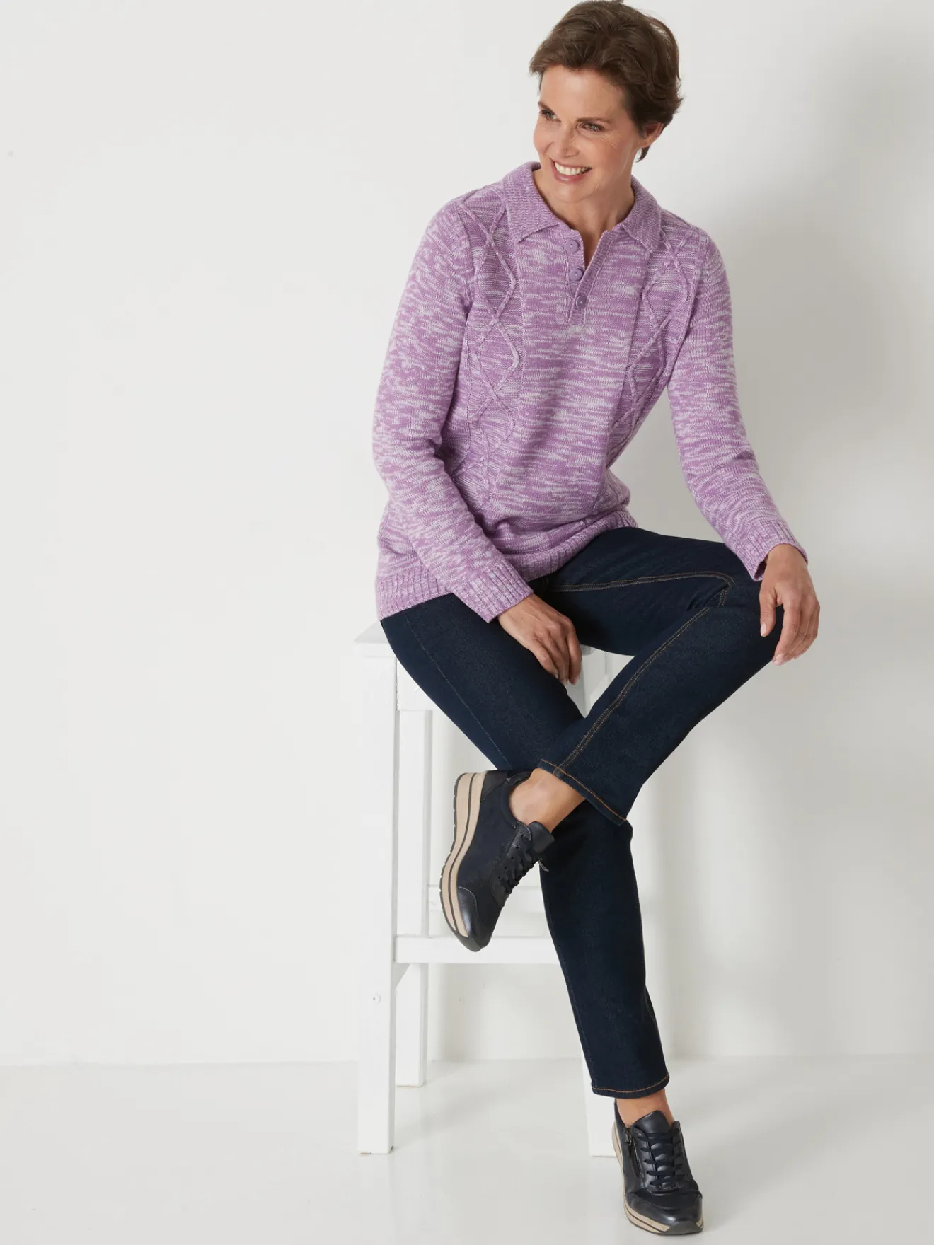 Best Pull col polo Femme Pull