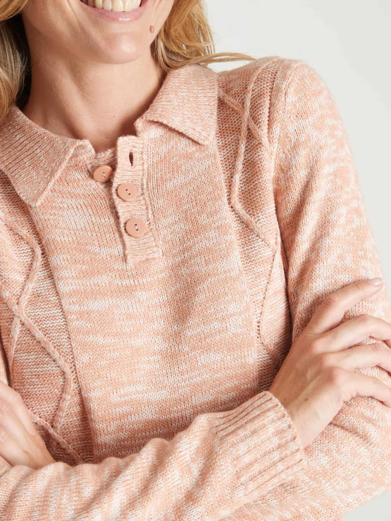 Outlet Pull col polo Femme Pull