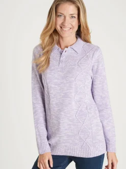 Hot Pull col polo Femme Pull