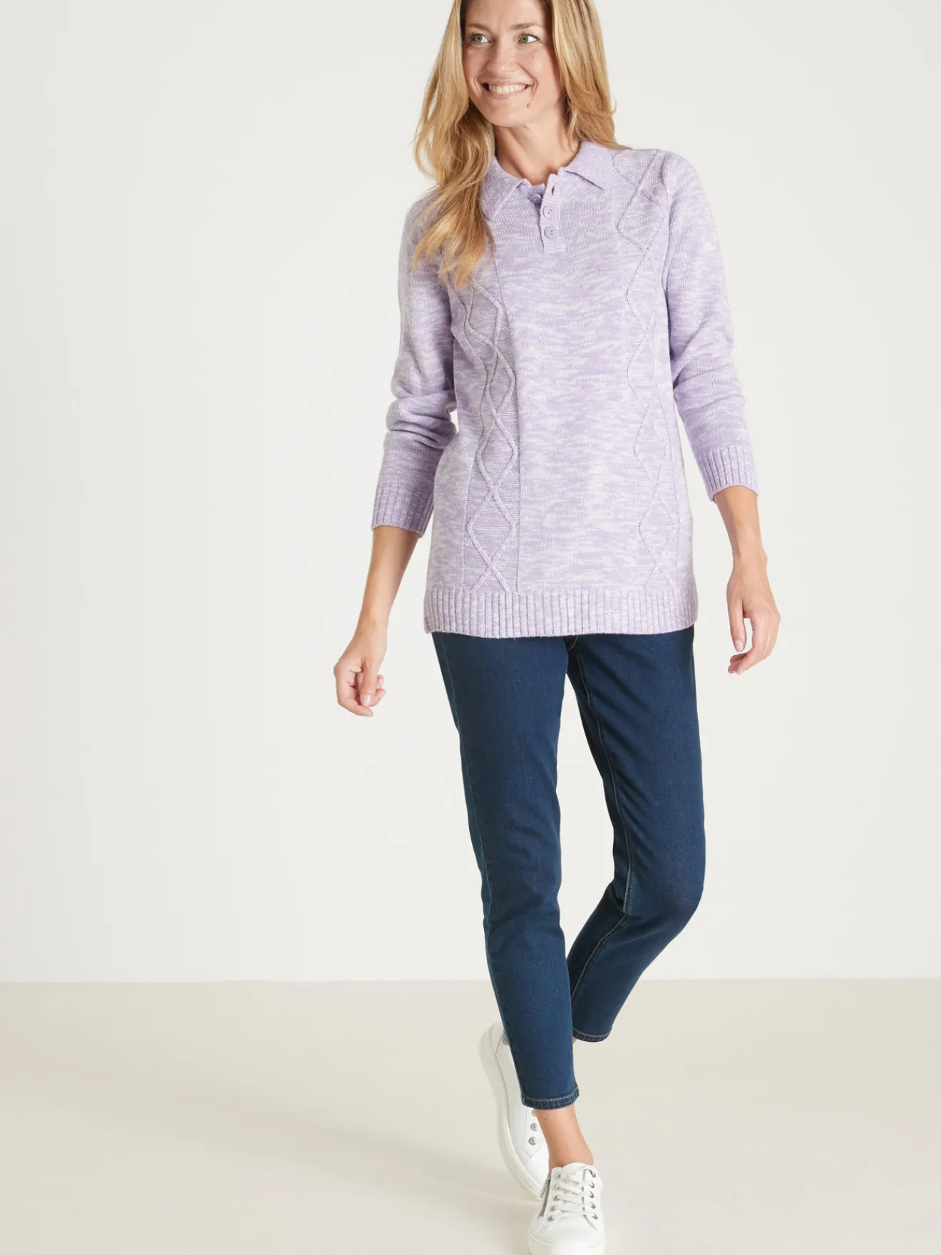 Hot Pull col polo Femme Pull