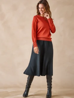 Best Pull col rond 50% laine mérinos Femme Pull