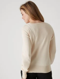 Discount Pull col rond pure laine Femme Pull