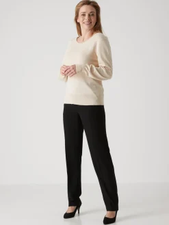 Discount Pull col rond pure laine Femme Pull