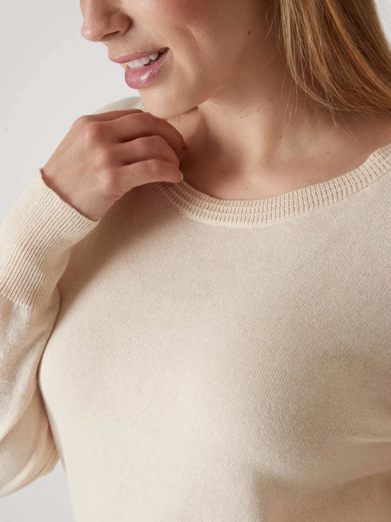 Discount Pull col rond pure laine Femme Pull