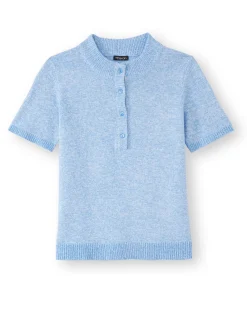 Online Pull col tunisien en maille chinée Femme Pull