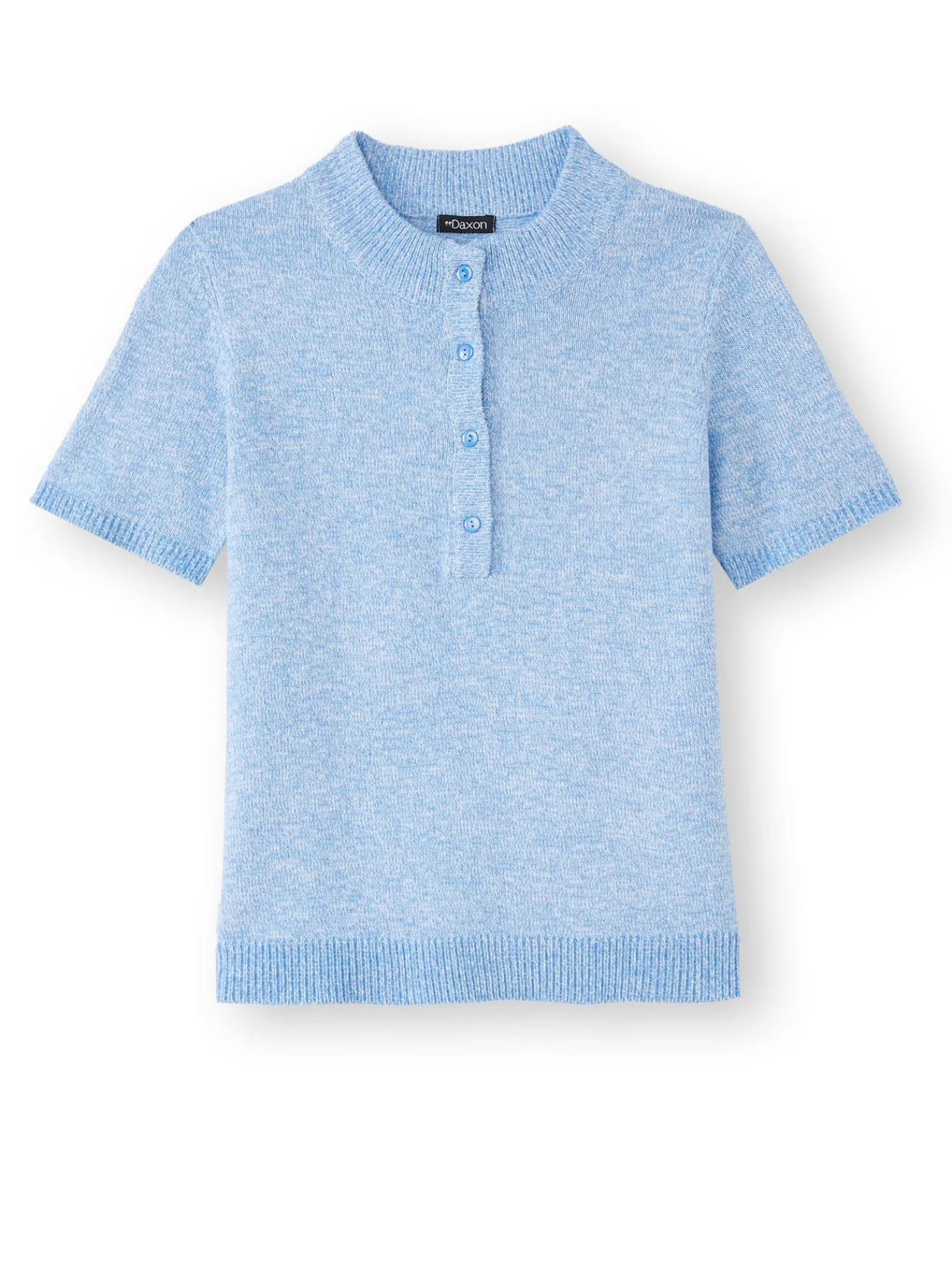 Online Pull col tunisien en maille chinée Femme Pull