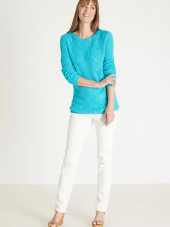 Outlet Pull en côtes perlées Femme Pull