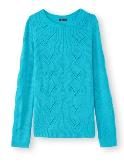 Outlet Pull en côtes perlées Femme Pull