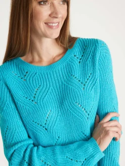 Outlet Pull en côtes perlées Femme Pull