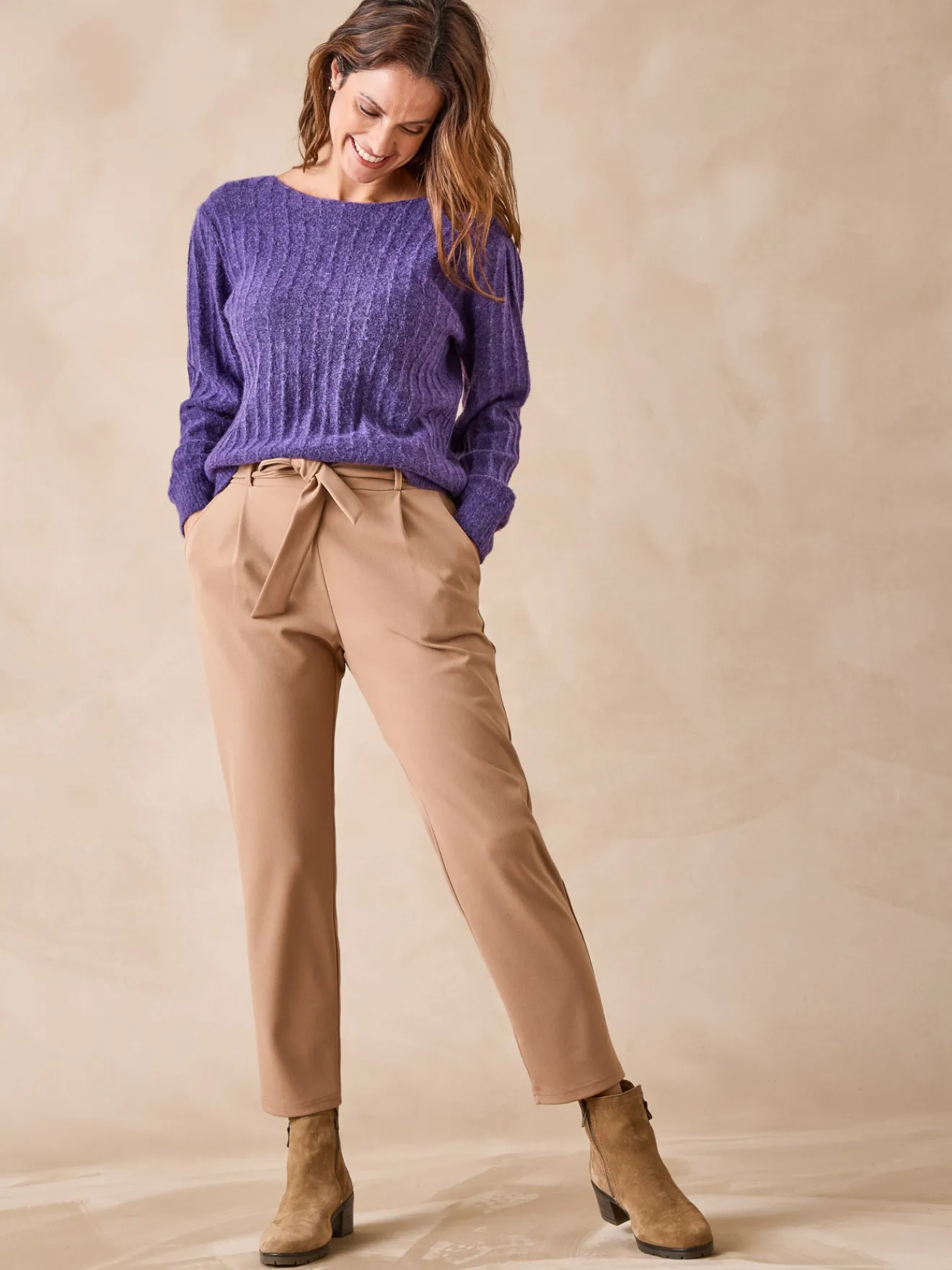 Online Pull en maille fantaisie Femme Pull