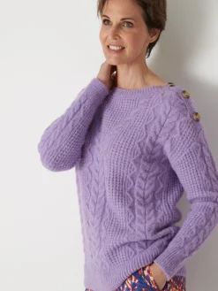 Best Pull en maille fantaisie col rond Femme Pull