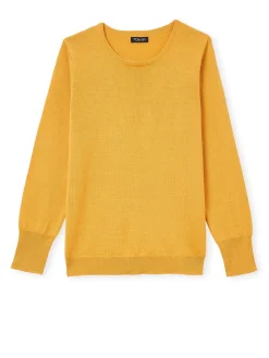 Clearance Pull encolure ronde 50% laine mérinos Femme Pull