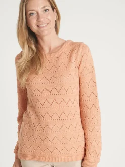 Hot Pull fantaisie avec laine et alpaga Femme Pull