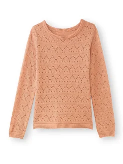 Hot Pull fantaisie avec laine et alpaga Femme Pull