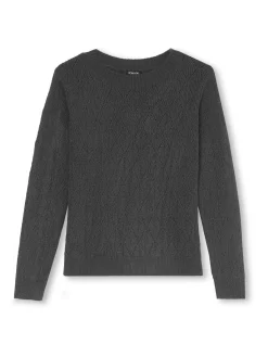 Pull maille fantaisie encolure ronde Femme Pull