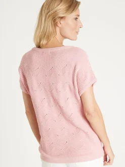 Best Pull maillle fantaisie manches T Femme Pull