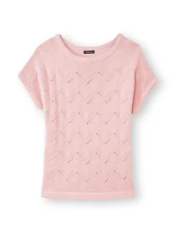 Best Pull maillle fantaisie manches T Femme Pull